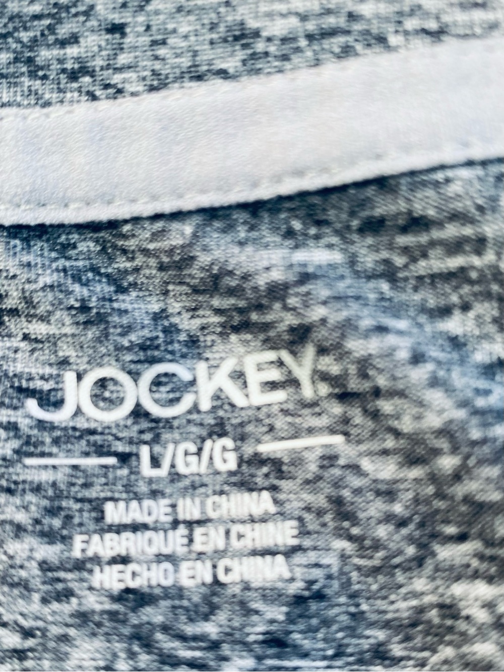 Jockey Gray Heather Performance Athletic Top Size Large Short Sleeve Activewear - Picture 4 of 8